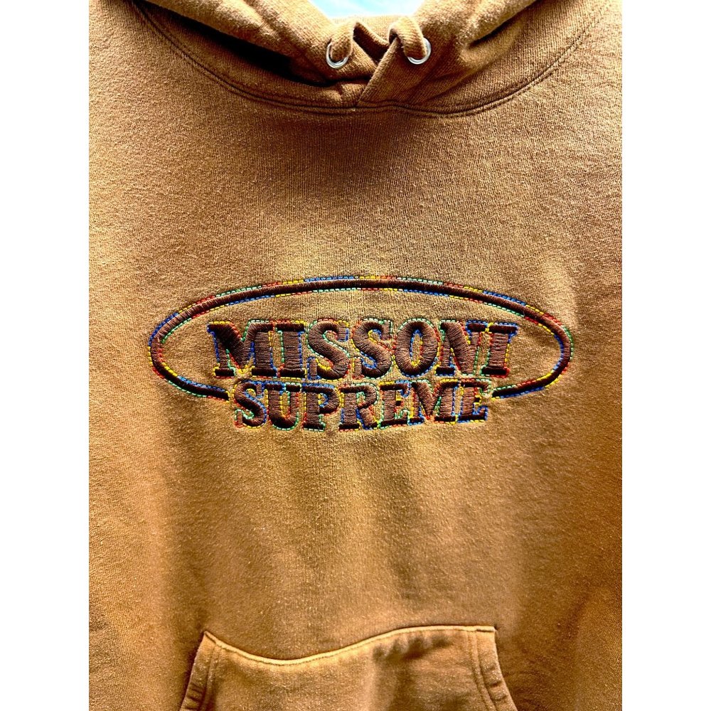 Missoni X Supreme Brown Hoodie Small - Picture 3 of 5